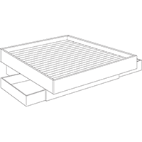 Classica Platform Bed with Drawer Base