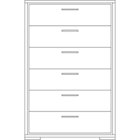 Sonoma High Chest 6-Drawer