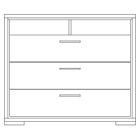 Sonoma Media Chest 3-Drawer with Audio-Video Compartments