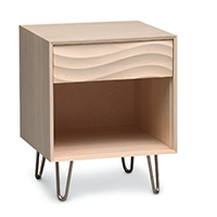 Wave 1-Drawer Night Stand